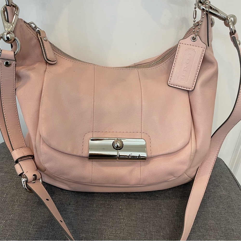 COACH Kristin Hobo Bag Convertible Crossbody - Pink - Picture 2 of 16